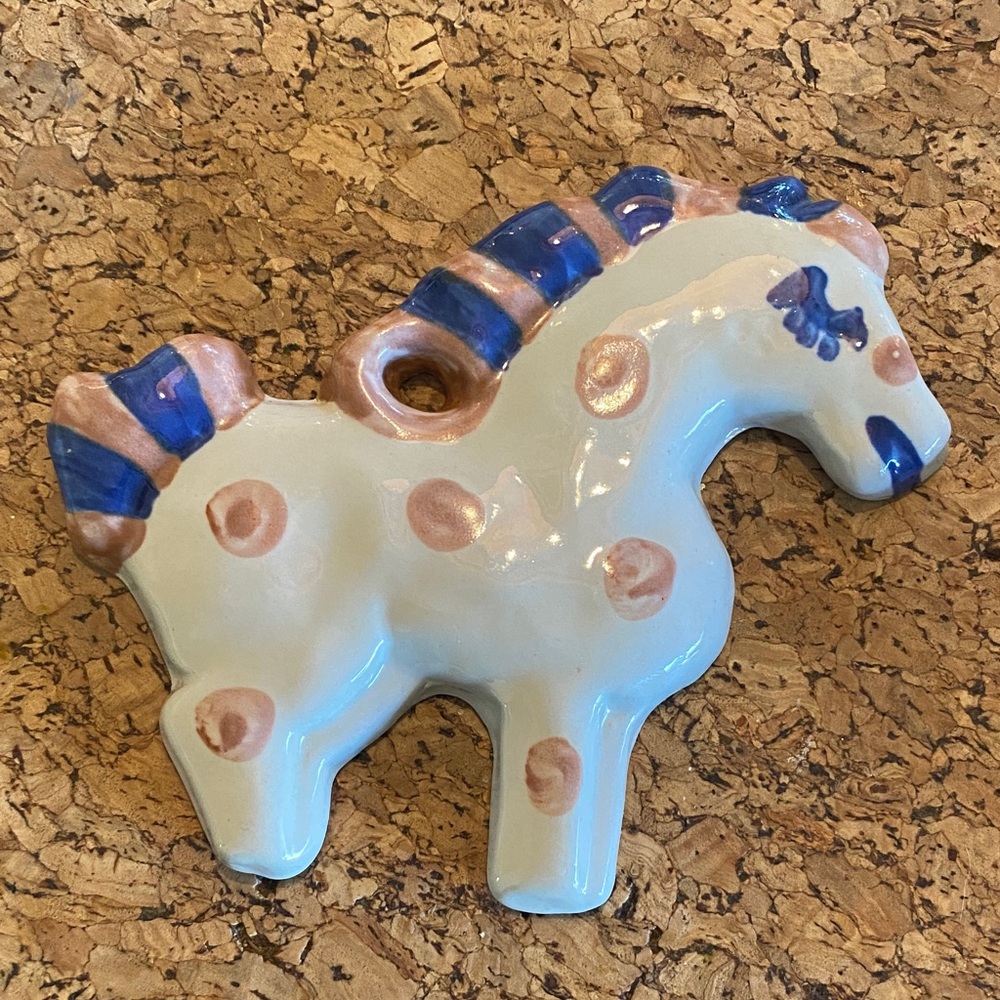 M. A. Hadley Ceramic Horse Wall Ornament